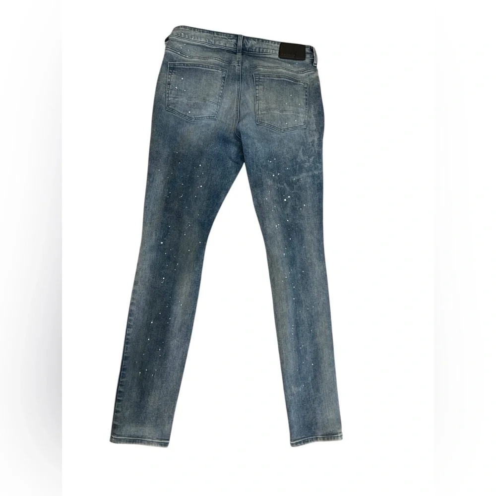 PacSun Blue stacked Skinny Jeans